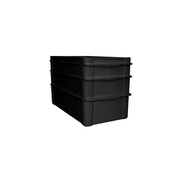Mfg Tray Stackable Storage Tote, 23-3/8 in L x 12 in W x 3-1/8 in H, Fiberglass, 12 PK 8082005167 - main